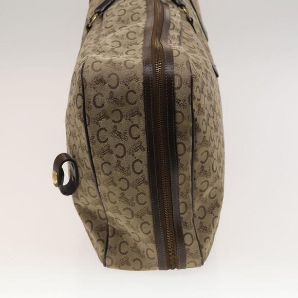 CELINE C Sulky Boston Bag Canvas Beige Gold - Picture 4 of 12